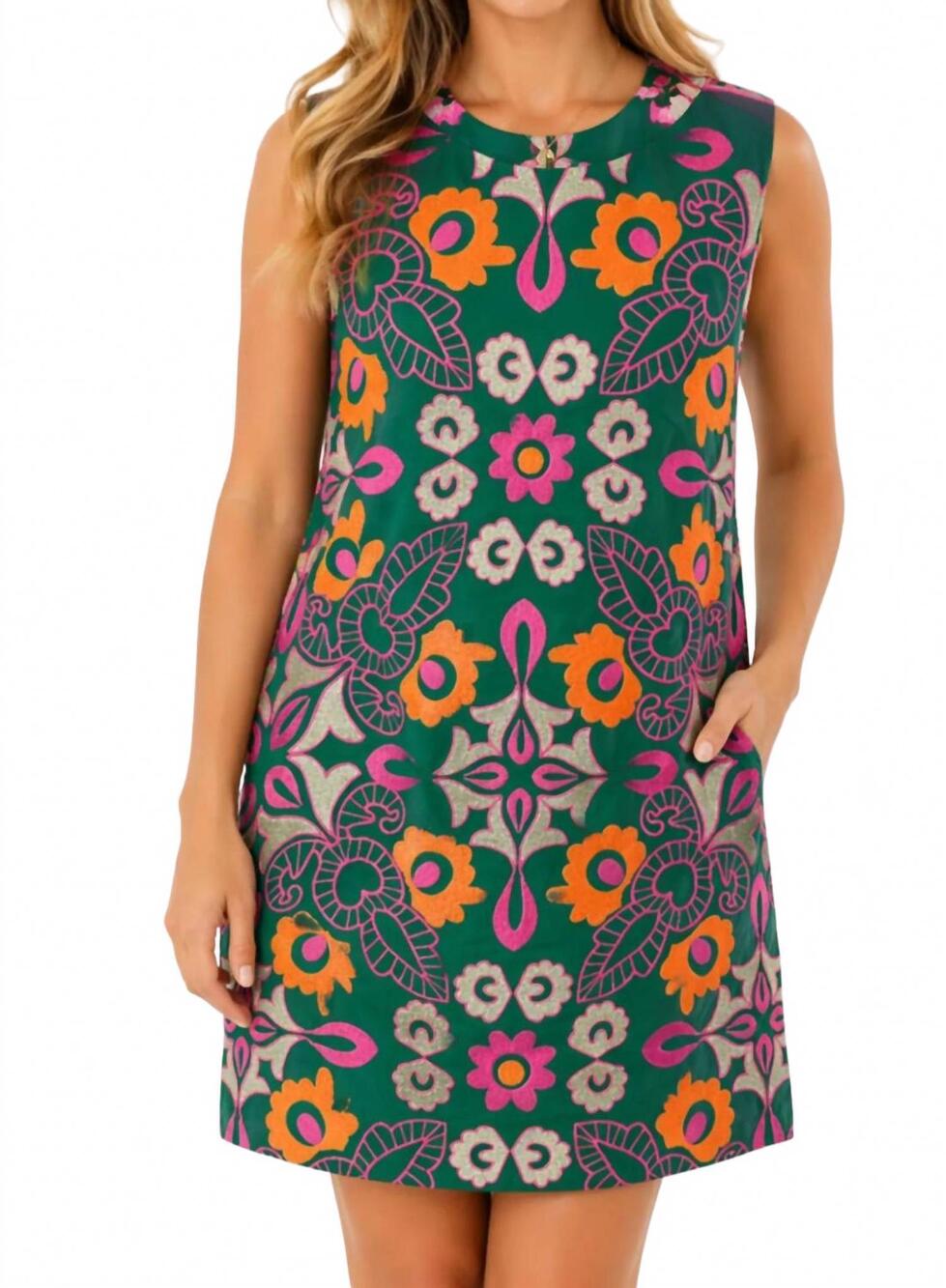 NEW THML priya mini dress in green